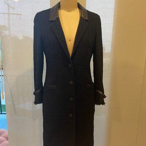 Chanel Black Tweed Evening Jacket, Size 38